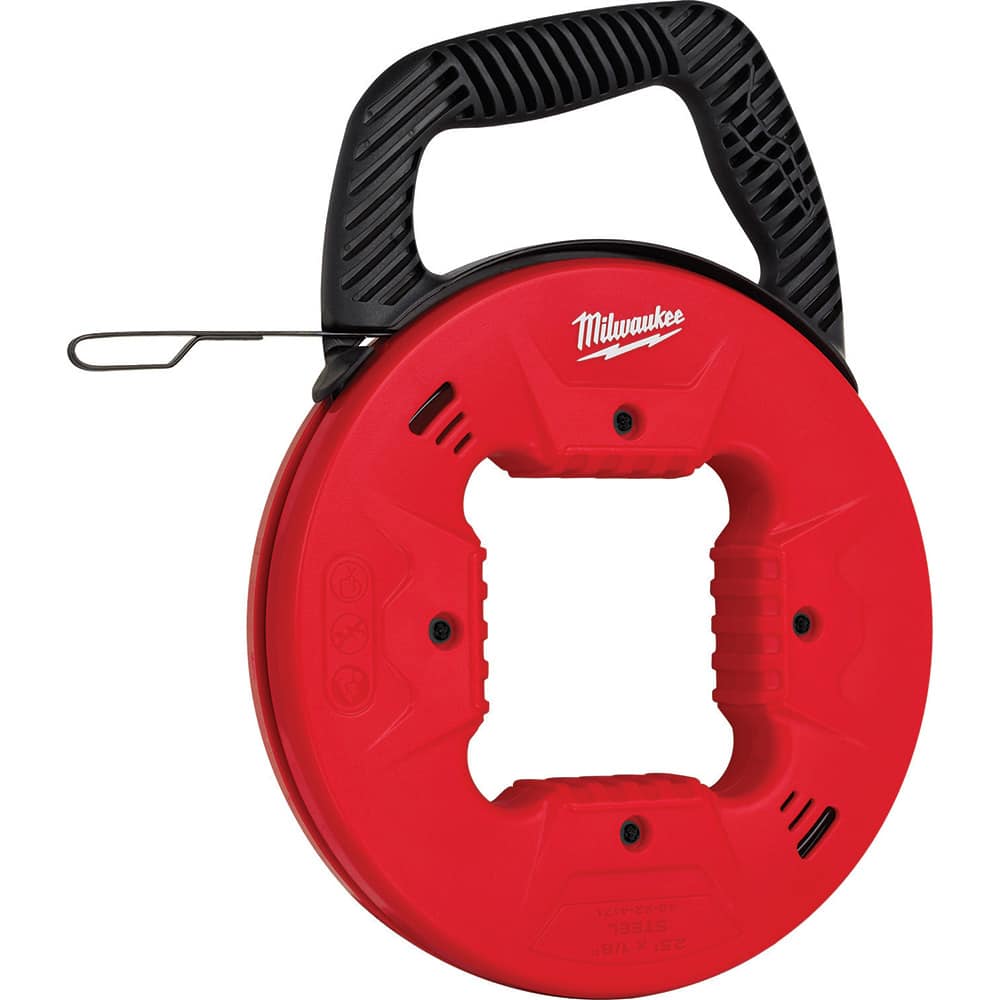 Milwaukee Tool - Fish Tape; Tape Type: Fish Tape ; Material: Polymer ; Overall Length (Feet): 25 ; Tape Width (Inch): 1.3 ; Tape Width (Decimal Inch): 1.3 ; Tape Thickness (Inch): 1/8 - Exact Tooling