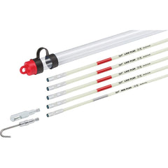 Milwaukee Tool - Line Fishing System Kits & Components; Component Type: Fish Rod Kit ; Includes: (4) 5 Ft. Low Flex Fish Sticks, 5 Ft. Mid Flex Fish Stick, Bullet Nose Tip, Hook Tip ; Overall Length (Feet): 5 ; Number of Pieces: 7 - Exact Tooling