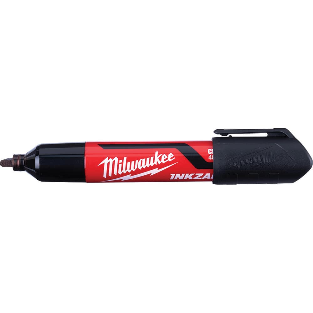 Milwaukee Tool - Markers & Paintsticks; Type: Marker ; Color: Black ; Ink Type: AP Non-toxic ; Tip Type: Chisel ; Material: Plastic ; Maximum Temperature (C): 200.00 - Exact Tooling