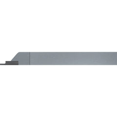 Micro 100 - Single-Point Tool Bits; Tip Material: Carbide ; Tool Bit Style: GS ; Tool Bit Type: Grooving ; Cutting Direction: Neutral ; Shank Width/Diameter (Inch): 3/8 ; Shank Height (Inch): 3/8 - Exact Tooling