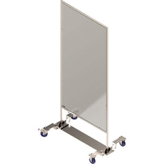 Rockford Systems - Office Cubicle Partitions; Type: Social Distancing Partition ; Width (Inch): 46 ; Height (Inch): 72 ; Color: Clear ; Mount Type: Self-Supporting ; Thickness (Inch): 1 - Exact Tooling
