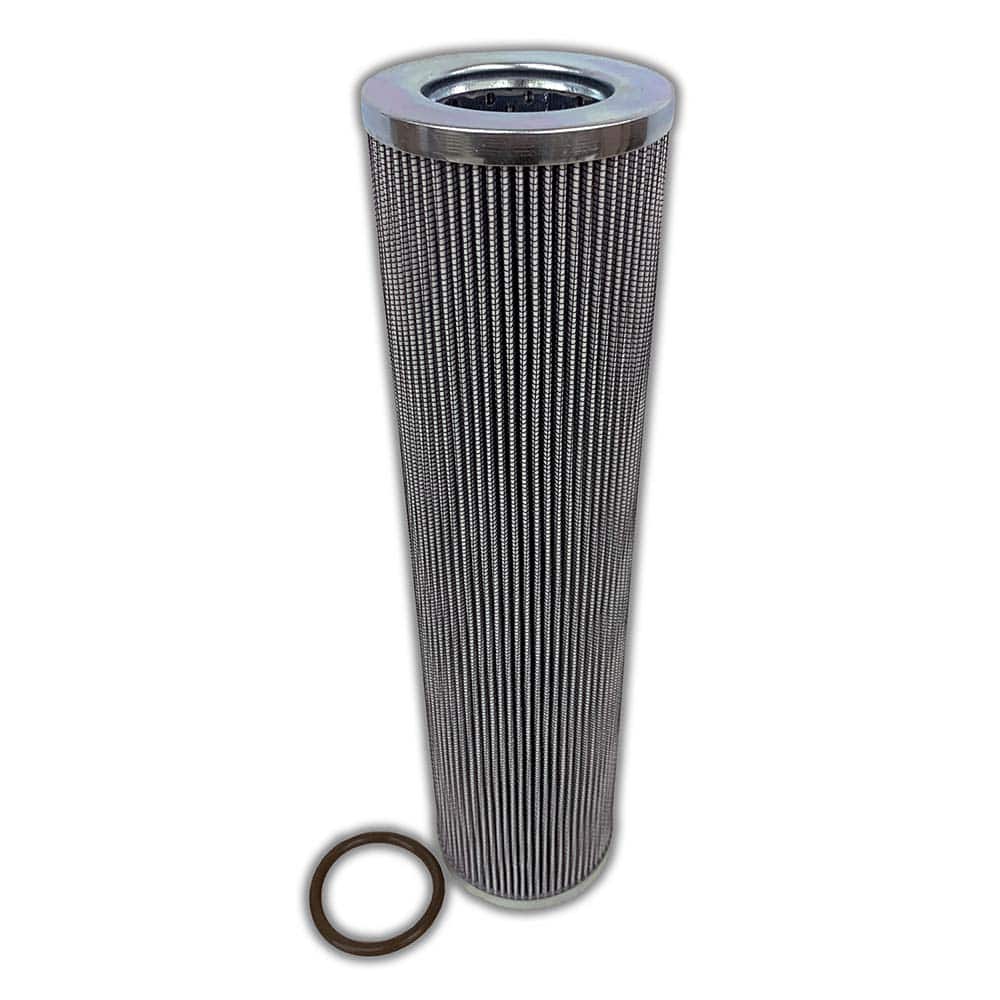 Replacement/Interchange Hydraulic Filter Element: Microglass, 10  µ