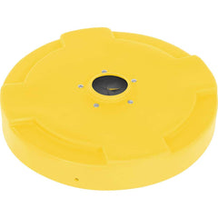 Vestil - Trash Can & Recycling Container Lids; Lid Shape: Round ; Container Shape: Round ; Container Size Compatibility (Gal.): 55 ; Color/Finish: Yellow ; Color: Yellow ; For Use With: 55 gal. Steel Drum - Exact Tooling
