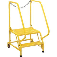 Vestil - Rolling & Wall Mounted Ladders & Platforms; Type: Maintenance Ladder ; Style: Portable Maintenance Ladder ; Number of Steps / Rungs: 2 ; Height (Inch): 50 ; Load Capacity (Lb.): 350.000 ; Base Width (Inch): 29-1/2 - Exact Tooling