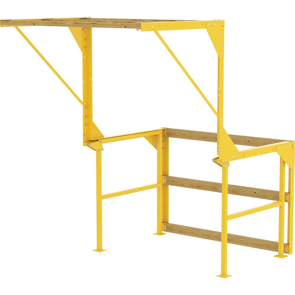 Vestil - Scaffolding; Type: Mezzanine Safety Gate ; Section: Guard Rail ; Length (Feet): 7.270 ; Height (Feet): 7.30 ; Height (Inch): 87.563000 ; Load Capacity (Lb.): 10000.000 - Exact Tooling