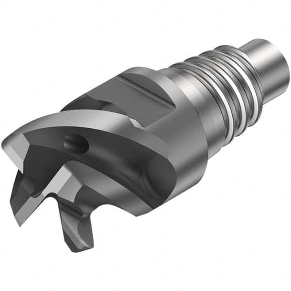 Sandvik Coromant - 5/8" Mill Diam, 0.3937" LOC, 0.3937" OAL, 4 Flute Square End Mill Head - Exact Tooling