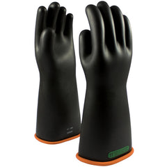 ‎155-3-16/10 - Novax - Natural Rubber Insulating Glove - Class 3 - 16″ - Black/Orange - Straight Cuff - Exact Tooling