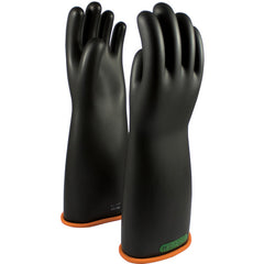 ‎155-3-18/11 - Novax - Natural Rubber Insulating Glove - Class 3 - 18″ - Black/Orange - Straight Cuff - Exact Tooling
