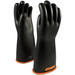 ‎155-4-16/9 - Novax - Natural Rubber Insulating Glove - Class 4 - 16″ - Black/Orange - Straight Cuff - Exact Tooling