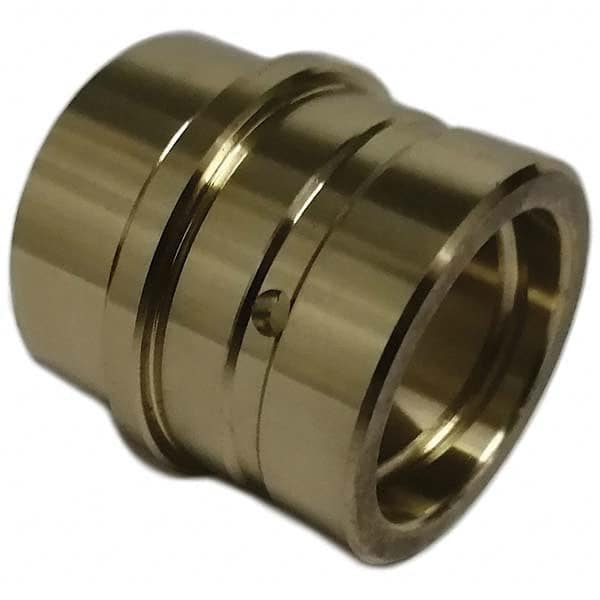 Gibraltar - Die & Mold Straight Bushings; Material: Solid Bronze ; Overall Length (Inch): 1-3/4 ; Overall Length (Decimal Inch): 1-3/4 ; Inside Diameter (Inch): 1.0005 ; Body Diameter (Decimal Inch): 1.3755 ; Attachment Method: Press-Fit - Exact Tooling