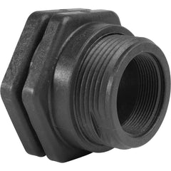 Hayward - Plastic Pipe Fittings; Type: Bulkhead Fitting ; Fitting Size: 3 (Inch); End Connections: FNPT x FNPT ; Material: GFPP ; Schedule: 80 ; Maximum Pressure (psi): 150.00 - Exact Tooling