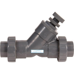 Hayward - Check Valves; Design: In-line; True Union Ball Check; Spring Check ; Tube Outside Diameter (mm): 63.500 ; Pipe Size (Inch): 2-1/2 ; Tube Outside Diameter (Inch): 2-1/2 ; End Connections: Threaded ; Material: PVC - Exact Tooling