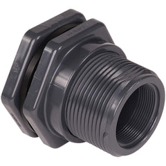 Hayward - Plastic Pipe Fittings; Type: Bulkhead Fitting ; Fitting Size: 1/2 (Inch); End Connections: Socket x FNPT ; Material: PVC ; Schedule: 80 ; Maximum Pressure (psi): 150.00 - Exact Tooling