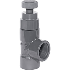 Hayward - Globe Valves; Type: Angle Globe Valve ; Pipe Size: 1-1/2 (Inch); End Connections: Threaded (NPT) ; Material: PVC ; Disc Material: PVC ; WOG Rating (psi): 150 - Exact Tooling