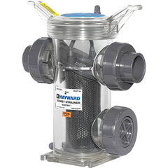 Hayward - Strainers, Skimmers & Foot Valves; Hose Size: 1/2 (Inch); Material: EASTAR ; Type: Simplex Basket Strainer - Exact Tooling