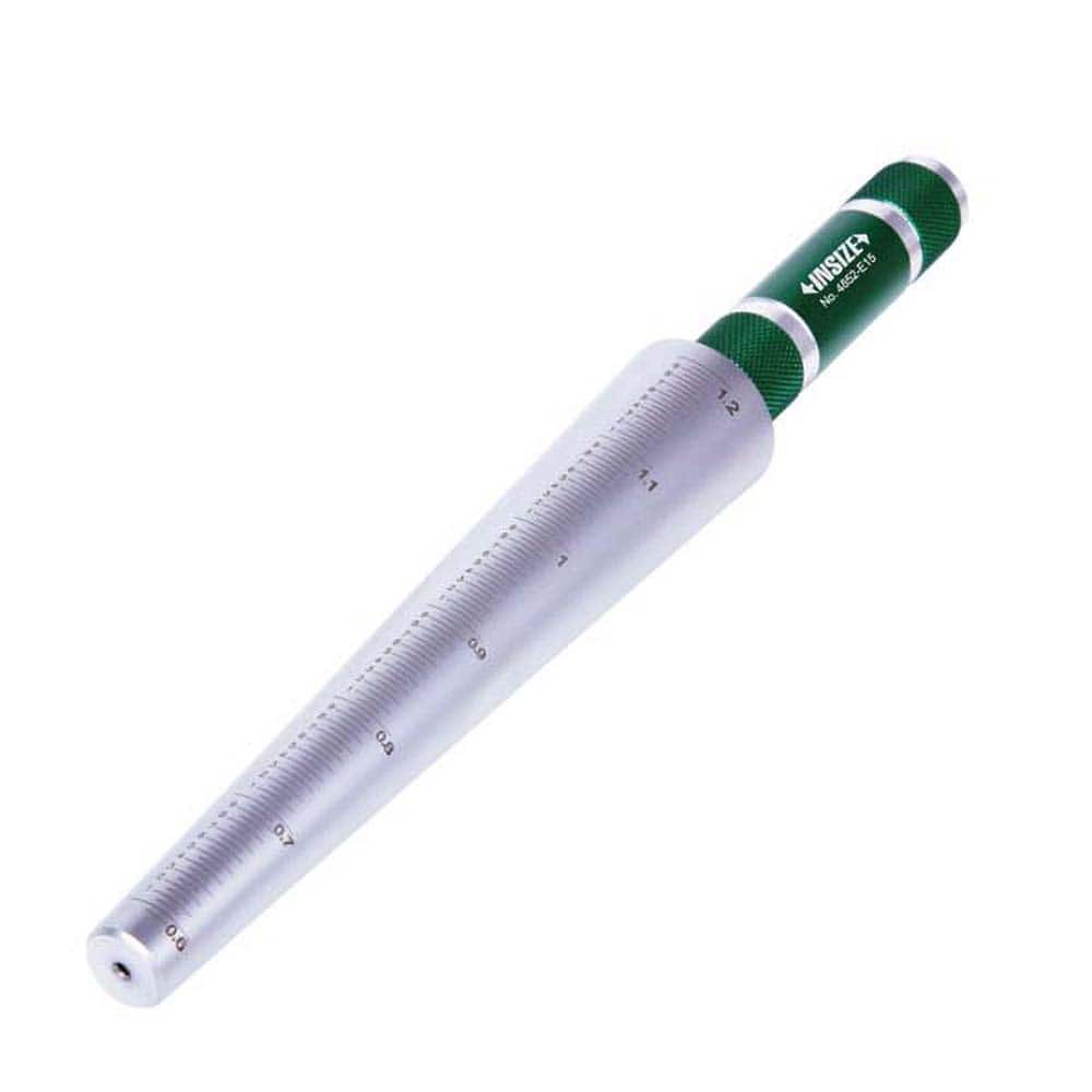Insize USA LLC - Taper Gages; Minimum Measurement (Inch): 0.6000 ; Minimum Measurement (Decimal Inch): 0.6000 ; Maximum Measurement (Inch): 1.2000 ; Maximum Measurement (Decimal Inch): 1.2000 ; Number of Leaves: 1 ; Overall Length (Inch): 6-1/2 - Exact Tooling