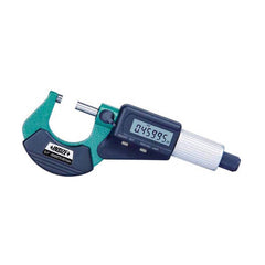 Insize USA LLC - Electronic Outside Micrometers; Type: Standard ; Minimum Measurement (Decimal Inch): 1.0000 ; Minimum Measurement (mm): 25.00 ; Maximum Measurement (mm): 50.00 ; Maximum Measurement (Decimal Inch): 2.0000 ; Thimble Type: Friction - Exact Tooling