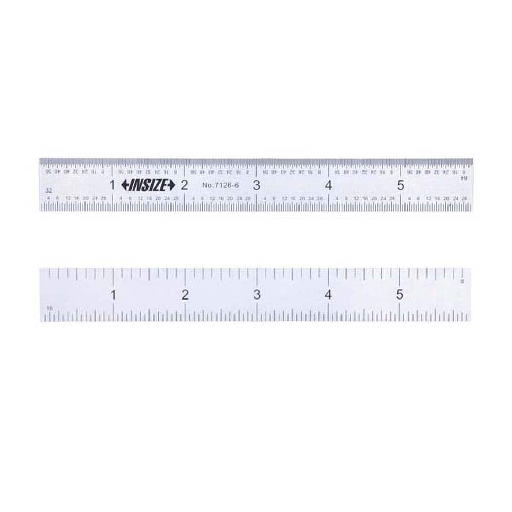Insize USA LLC - Steel Rules; Length (Inch): 24 ; Graduation Style: 4R ; Flexibility: Rigid ; Width (Decimal Inch): 1.1020 ; Width (Inch): 1-7/64 ; Material: Stainless Steel - Exact Tooling