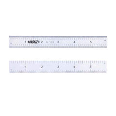 Insize USA LLC - Steel Rules; Length (Inch): 24 ; Graduation Style: 4R ; Flexibility: Rigid ; Width (Decimal Inch): 1.1020 ; Width (Inch): 1-7/64 ; Material: Stainless Steel - Exact Tooling
