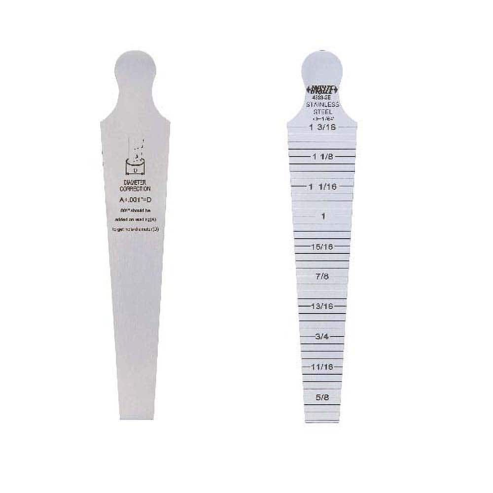 Insize USA LLC - Taper Gages; Minimum Measurement (Inch): 1.1875 ; Minimum Measurement (Decimal Inch): 1.1875 ; Maximum Measurement (Inch): 1.7500 ; Maximum Measurement (Decimal Inch): 1.7500 ; Number of Leaves: 1 ; Overall Length (Inch): 6-1/2 - Exact Tooling