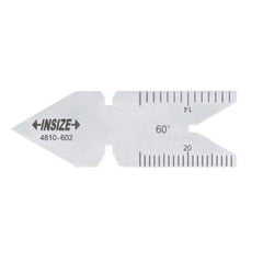 Insize USA LLC - Center Gages; Type: Center Gage ; Angle: 55.00 ; Graduation (Inch): 1/14; 1/20; 1/24; 1/32 ; Material: Stainless Steel - Exact Tooling