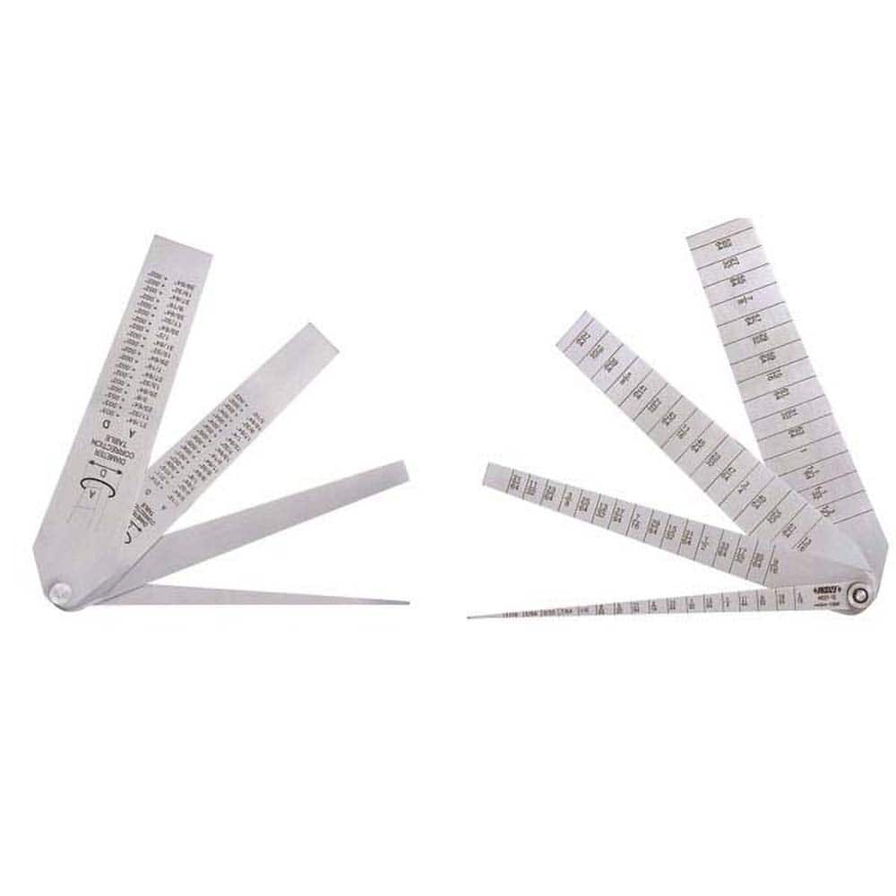 Insize USA LLC - Taper Gages; Minimum Measurement (Inch): 0.0625 ; Minimum Measurement (Decimal Inch): 0.0625 ; Maximum Measurement (Inch): 1.0625 ; Maximum Measurement (Decimal Inch): 1.0625 ; Number of Leaves: 4 ; Overall Length (Inch): 5-1/2 - Exact Tooling