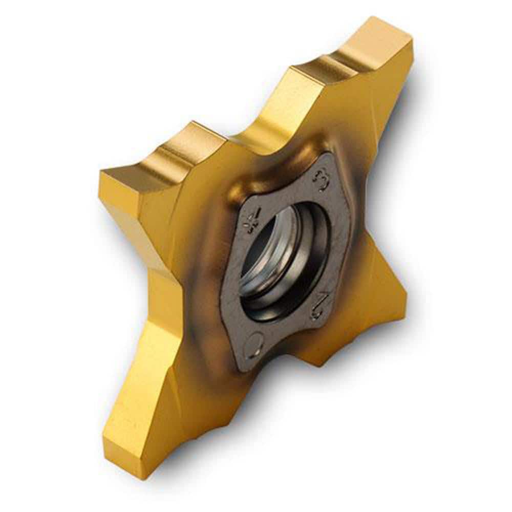 Grooving Insert: TQSS TT9080, Solid Carbide TiAlN & TiN Finish, Neutral, 0.125″ Cutting Width, Series TQS27