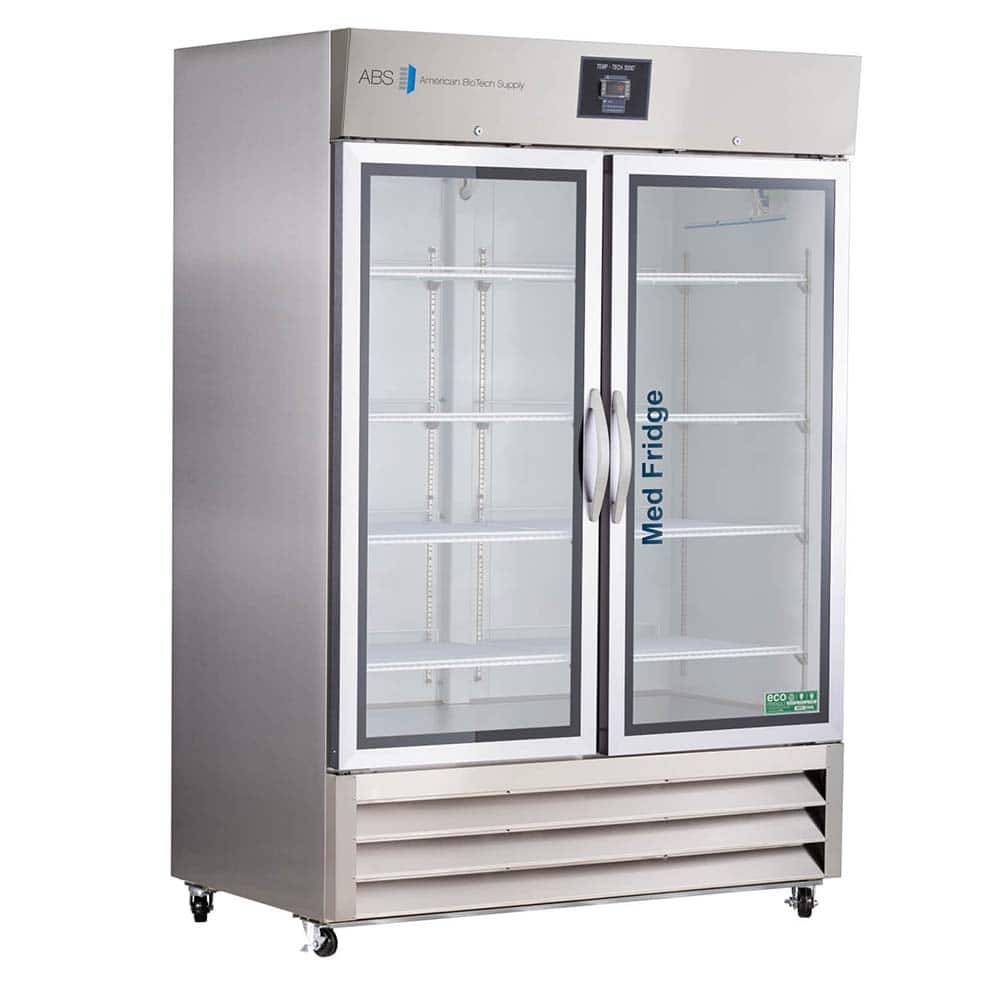American BioTech Supply - Laboratory Refrigerators and Freezers; Type: Pharmacy Refrigerator ; Volume Capacity: 49 Cu. Ft. ; Minimum Temperature (C): 2.00 ; Maximum Temperature (C): 8.00 ; Width (Inch): 54 ; Depth (Inch): 35-3/4 - Exact Tooling