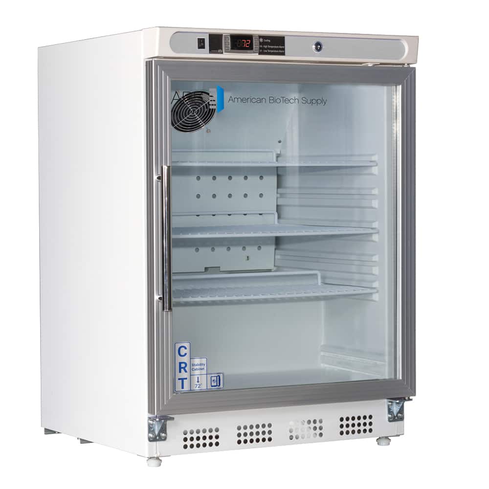 American BioTech Supply - Laboratory Refrigerators and Freezers; Type: Controlled Room Temperature Cabinet ; Volume Capacity: 4.6 Cu. Ft. ; Minimum Temperature (C): 20.00 ; Maximum Temperature (C): 25.00 ; Width (Inch): 23-3/4 ; Depth (Inch): 25-1/2 - Exact Tooling