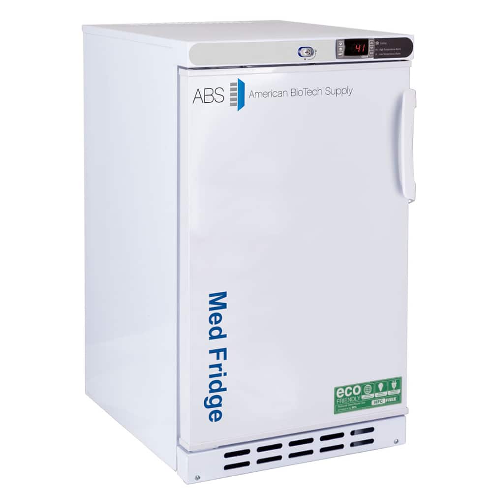American BioTech Supply - Laboratory Refrigerators and Freezers; Type: Pharmacy/Vaccine Undercounter Built-In Refrigerator ; Volume Capacity: 2.5 Cu. Ft. ; Minimum Temperature (C): 2.00 ; Maximum Temperature (C): 8.00 ; Width (Inch): 17-3/4 ; Depth (Inch - Exact Tooling