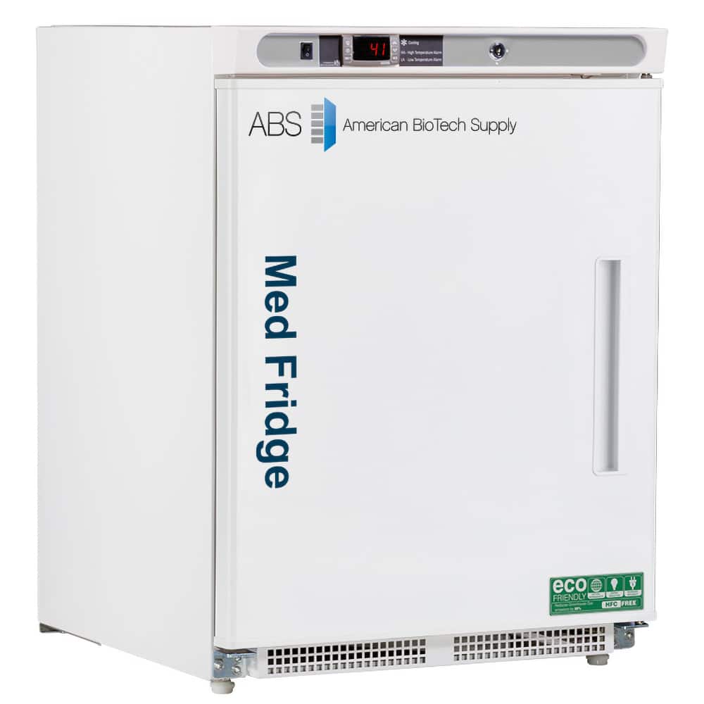 American BioTech Supply - Laboratory Refrigerators and Freezers; Type: Pharmacy/Vaccine Undercounter Built-In Refrigerator ; Volume Capacity: 4.6 Cu. Ft. ; Minimum Temperature (C): 2.00 ; Maximum Temperature (C): 8.00 ; Width (Inch): 23-3/4 ; Depth (Inch - Exact Tooling