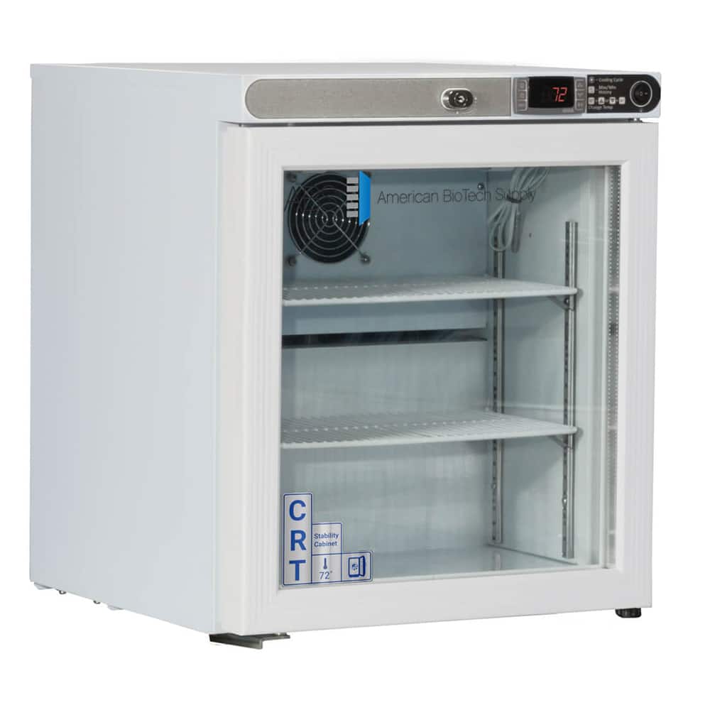 American BioTech Supply - Laboratory Refrigerators and Freezers; Type: Controlled Room Temperature Cabinet ; Volume Capacity: 1 Cu. Ft. ; Minimum Temperature (C): 20.00 ; Maximum Temperature (C): 25.00 ; Width (Inch): 17-1/4 ; Depth (Inch): 19-1/4 - Exact Tooling