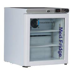 American BioTech Supply - Laboratory Refrigerators and Freezers; Type: Pharmacy/Vaccine Undercounter Freestanding Refrigerator ; Volume Capacity: 1 Cu. Ft. ; Minimum Temperature (C): 2.00 ; Maximum Temperature (C): 8.00 ; Width (Inch): 17-1/4 ; Depth (In - Exact Tooling
