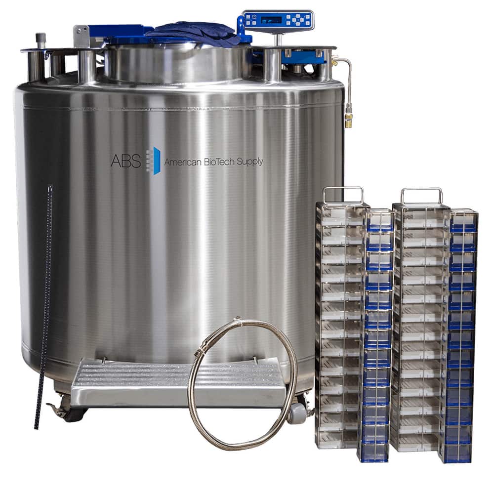American BioTech Supply - Drums & Tanks; Product Type: Auto Fill Cryogenic Tank ; Volume Capacity Range: 85 Gal. and Larger ; Material Family: Steel ; Height (Inch): 53 ; Diameter/Width (Decimal Inch): 59.4880 ; Diameter/Width (Inch): 45 - Exact Tooling