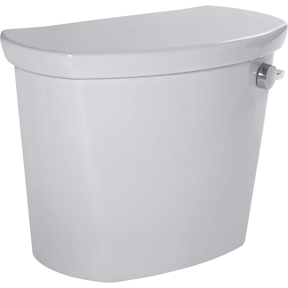 American Standard - Toilets; Type: Right Hand Trip Lever Toilet Tank ; Bowl Shape: Elongated; Round ; Mounting Style: Basic ; Gallons Per Flush: 1.28 ; Overall Height: 13-7/8 ; Overall Width: 17-3/8 - Exact Tooling