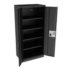 Tennsco - Storage Cabinets; Type: Locking ; Width (Inch): 36 ; Depth (Inch): 24 ; Height (Inch): 78 ; Number of Shelves: 5 ; Material: Steel - Exact Tooling
