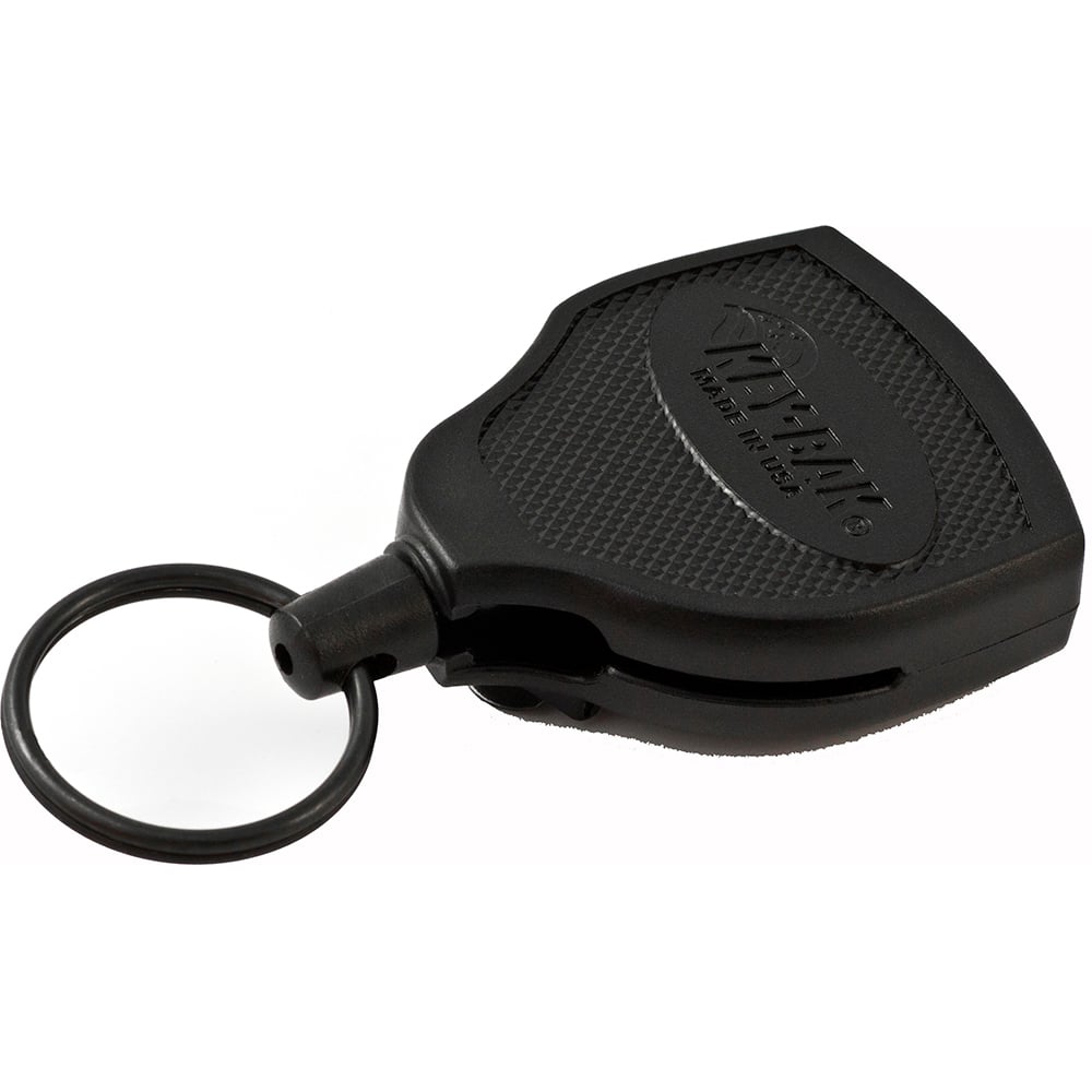 Key-Bak - Key Control; Type: Retractable Key Chain ; Number of Keys: 22 ; Color: Black ; Width (Inch): 1 - Exact Tooling