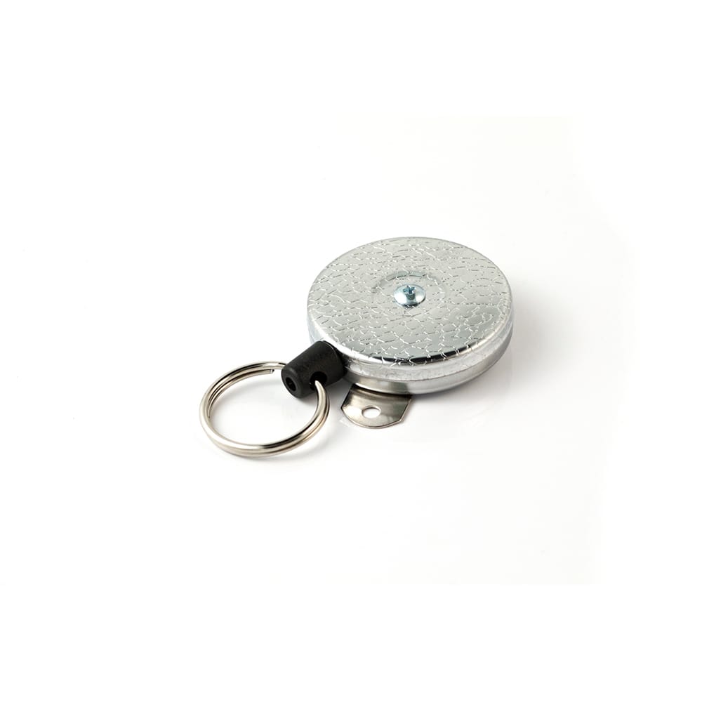 Key-Bak - Key Control; Type: Retractable Tool Holder ; Number of Keys: 15 ; Color: Chrome ; Width (Inch): 1 - Exact Tooling