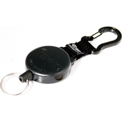 Key-Bak - Key Control; Type: Retractable Key Chain ; Number of Keys: 15 ; Color: Black ; Width (Inch): 1 - Exact Tooling
