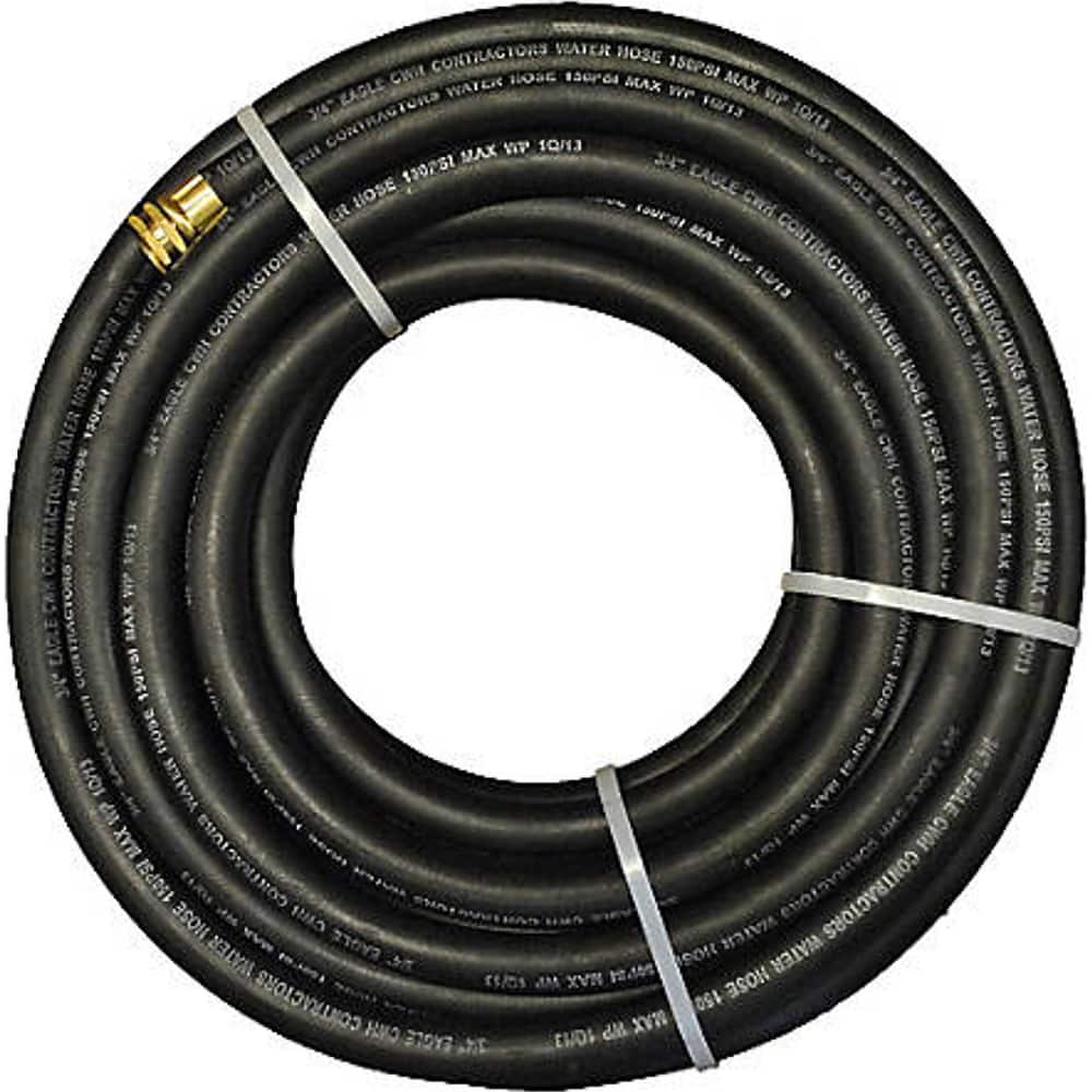 JGB Enterprises - Water & Garden Hose; Type: Water Hose ; Length (Feet): 50.000 ; Thread Size: 5/8 ; Hose Diameter (Inch): 5/8 ; Material: Rubber ; Working Pressure (psi): 150.000 - Exact Tooling