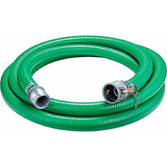 JGB Enterprises - Liquid Suction & Discharge Hose; Inside Diameter (Inch): 2 ; Length (Feet): 20 ; Material: PVC ; Working Pressure (psi): 50.000 ; Vacuum Rating: 29 In. Hg ; Color: Green - Exact Tooling