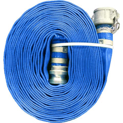 JGB Enterprises - Water & Discharge Hose; Inside Diameter (Inch): 2 ; Color: Blue ; Working Pressure (psi): 80.000 ; Length (Feet): 50 ; Material: PVC - Exact Tooling