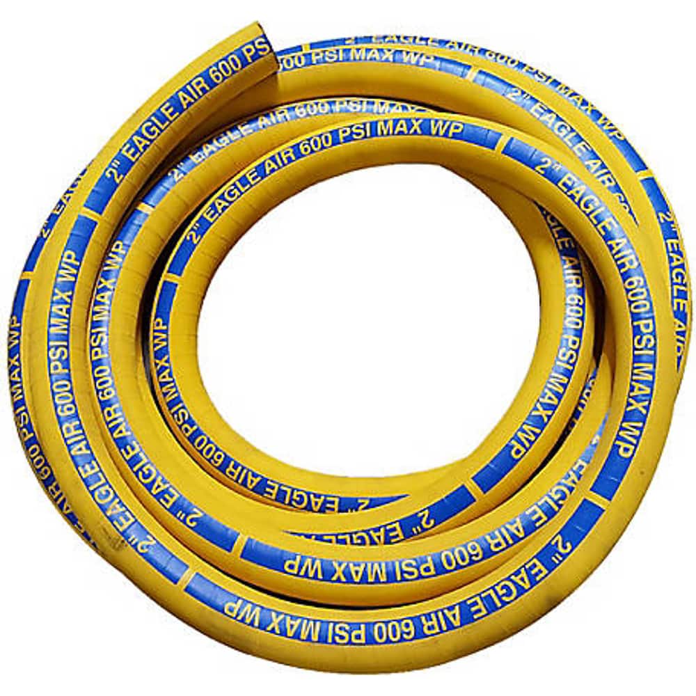 JGB Enterprises - Air & Multi-Purpose Hose; Type: Water & Air Hose ; Material: SBR; NBR ; Inside Diameter (Inch): 2 ; Length (Ft): 50 (Feet); Working Pressure (psi): 600.000 ; End Connections: None - Exact Tooling
