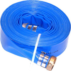 JGB Enterprises - Water & Discharge Hose; Inside Diameter (Inch): 1-1/2 ; Color: Blue ; Working Pressure (psi): 80.000 ; Length (Feet): 50 ; Material: PVC - Exact Tooling