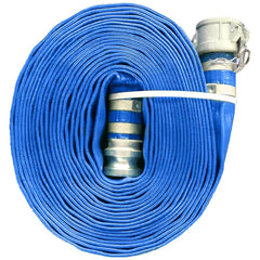 JGB Enterprises - Water & Discharge Hose; Inside Diameter (Inch): 3 ; Color: Blue ; Working Pressure (psi): 70.000 ; Length (Feet): 50 ; Material: PVC - Exact Tooling