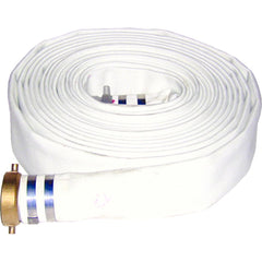 JGB Enterprises - Water & Discharge Hose; Inside Diameter (Inch): 1-1/2 ; Color: White ; Working Pressure (psi): 150.000 ; Length (Feet): 50 ; Material: Rubber - Exact Tooling