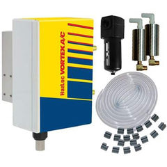 Vortec - Vortex Enclosure Coolers; Type: w/Thermostat ; Integrity: HazLoc ; BTU/Hour: 5000 ; Thread Size (NPT): 3/8 ; Standard Cubic Feet Per Minute: 70.00 - Exact Tooling