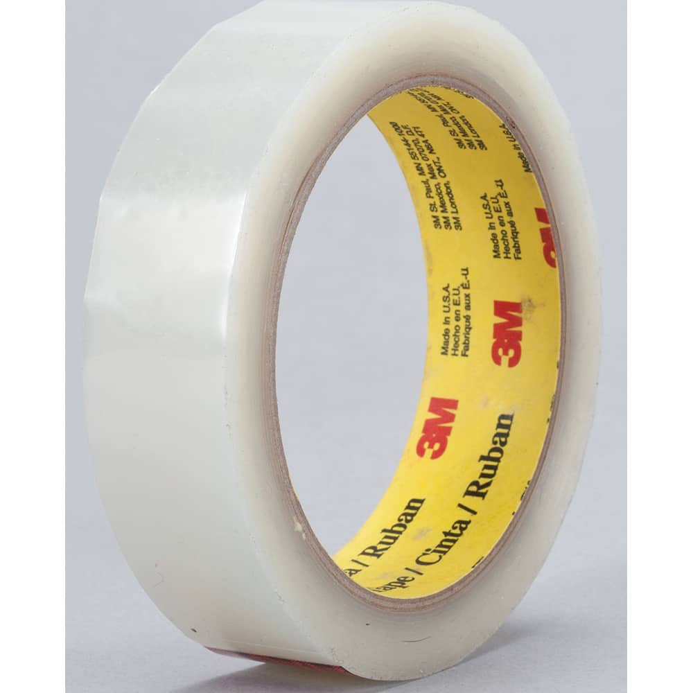 3M - Film Tape; Material Type: Polyester Film ; Thickness (mil): 2.0000 ; Color: Transparent ; Adhesive Material: Acrylic ; Width (Inch): 1 ; Length (Feet): 216.000 - Exact Tooling