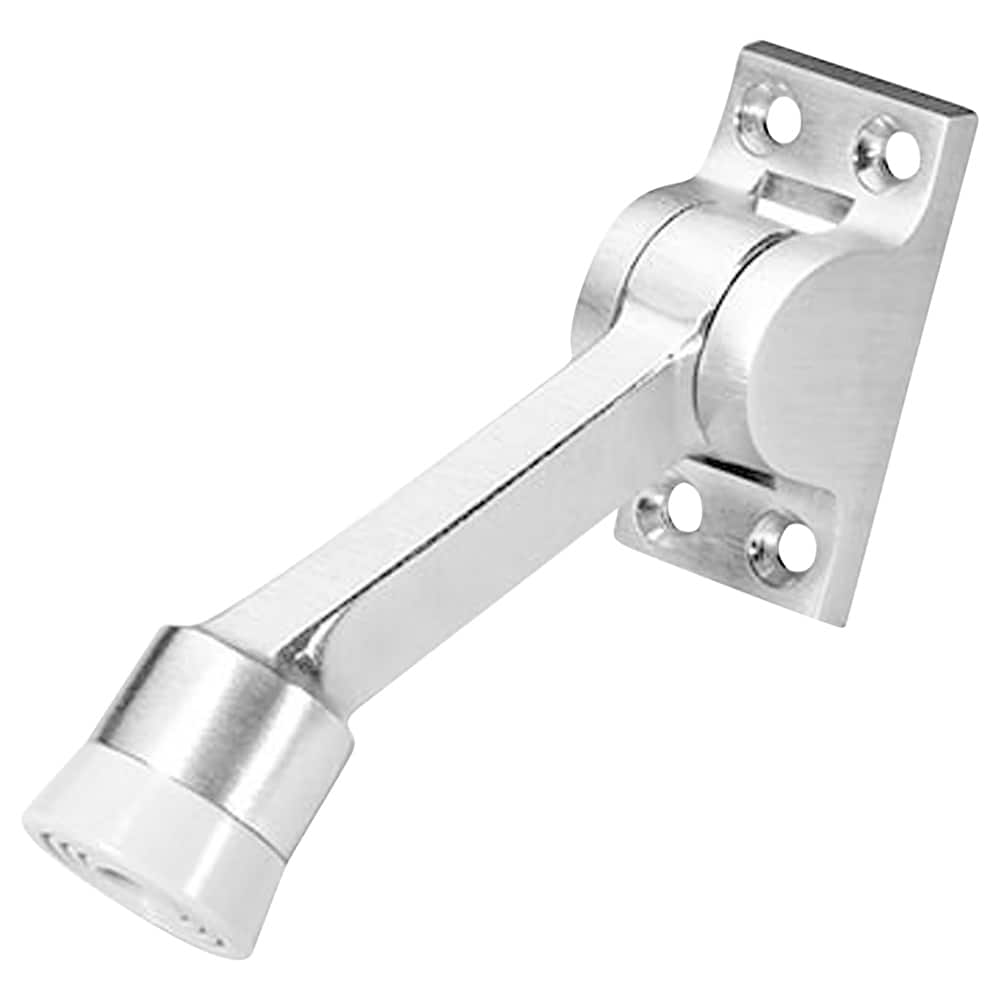 Rockwood - Stops; Type: Kick Down Floor Stop ; Finish/Coating: Satin Chrome ; Projection: 5 (Inch); Mount Type: Floor - Exact Tooling