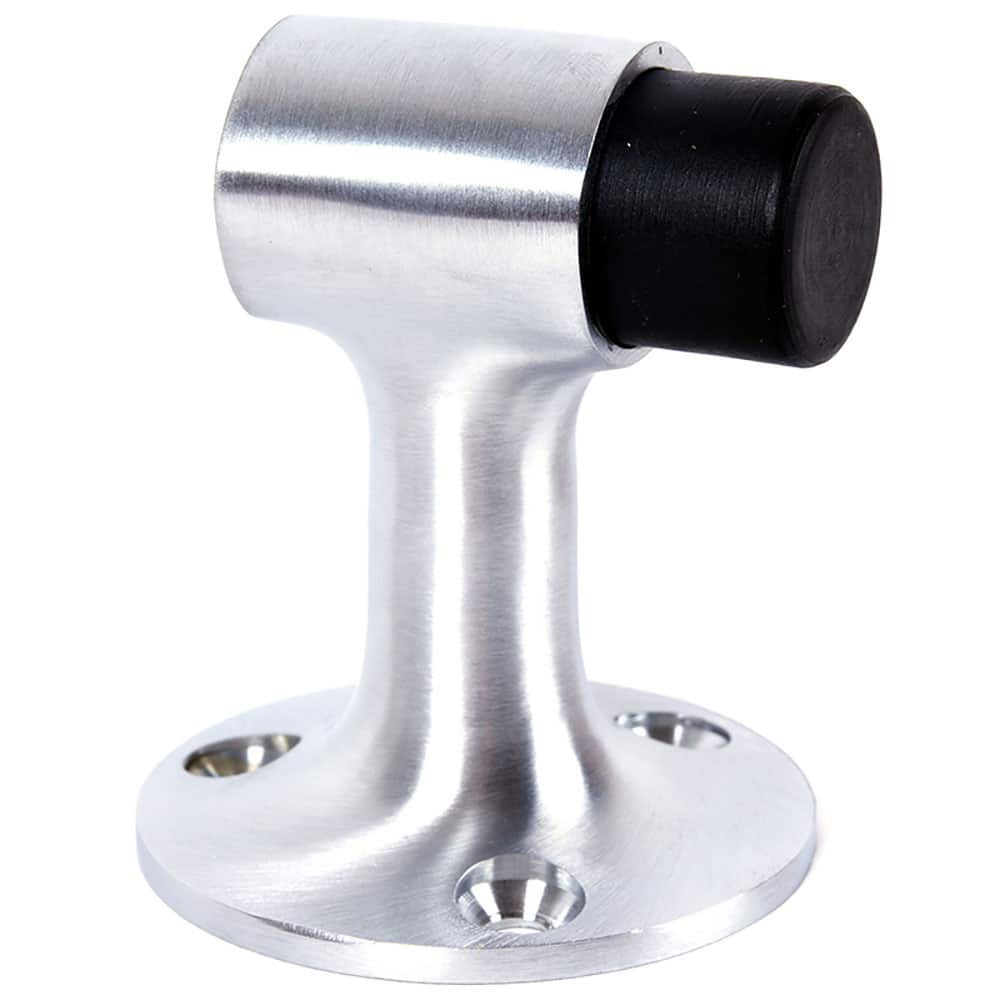 IVES - Stops; Type: Angle Floor Stop ; Finish/Coating: Aluminum (Satin) ; Projection: 3 (Inch); Mount Type: Floor - Exact Tooling